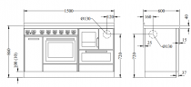 Cuisinière à bois DeManincor Monobloc Classica MB156 5kW