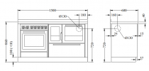 Cuisinière à bois DeManincor Monobloc Classica MB159 5.5kW