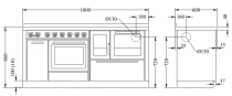 Cuisinière à bois DeManincor Monobloc Classica MB180 5.5kW