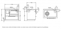 Cuisinière à bois DeManincor Professionnel LM110 7.5kW