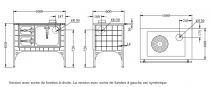 Cuisinière à bois DeManincor Rustica FG100 5.5kW