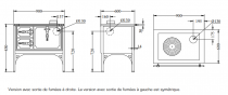 Cuisinière à bois DeManincor Rustica FG90 5.5kW