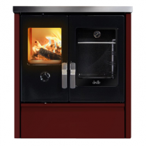 Cuisinière à bois Deville Mélisse 75 C086AA03 8kW Bordeaux 