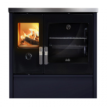 Cuisinière à bois Deville Mélisse 75 C086AA06 8kW Bleu nuit