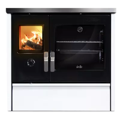 Cuisini�re � bois Deville M�lisse 90 C086AB01 9kW Blanc