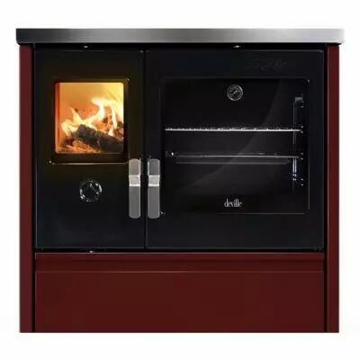 Cuisini�re � bois Deville M�lisse 90 C086AB03 9kW Bordeaux