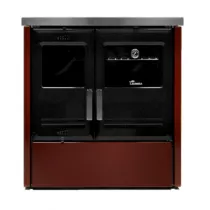 Cuisinière à bois Etna 5T 8kW Bordeaux - Lacunza Réf. 3000000128473