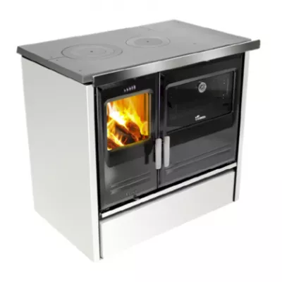Cuisini�re � bois Etna 7T 9kW Blanc - Lacunza R�f. 3000000122068