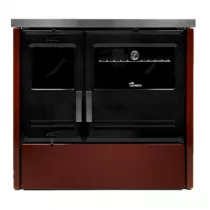 Cuisinière à bois Etna 7T 9kW Bordeaux - Lacunza Réf. 3000000122075
