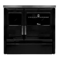 Cuisinière à bois Etna 7T 9kW Noir - Lacunza Réf. 3000000122051