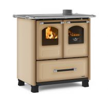 Cuisinière à bois Family 3,5 fonte émaillée cappuccino - LA NORDICA Réf. 7013003