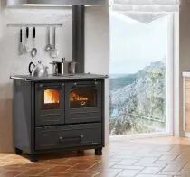 Cuisini&egrave;re &agrave; bois Family 4,5 Noir anthracite - LA NORDICA R&eacute;f. 7014001