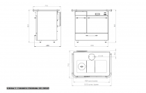 Cuisinière à bois La Châtelaine 10.5Kw - Godin Réf. 6155