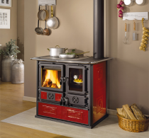 Cuisinière à bois La Nordica Rosa Reverse Liberty 7015070 8.2kW Bordeaux