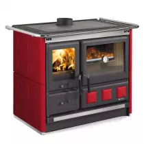 Cuisini&egrave;re &agrave; bois La Nordica Rosa XXL 5.0 7015333 11kW Maiolica Bordeaux