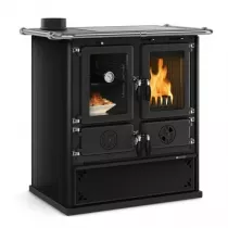 Cuisini&egrave;re &agrave; bois La Nordica Rosetta Sinistra Steel 7013136 7.2kW Anthracite