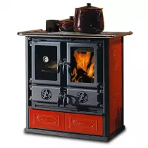 Cuisini&egrave;re &agrave; bois La Nordica Rosetta SX 5.0 7013160 Ceramica Liberty 7.3kW Bordeaux