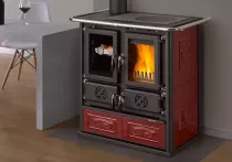 Cuisini&egrave;re &agrave; bois La Nordica Rosetta SX 5.0 7013160 Ceramica Liberty 7.3kW Bordeaux