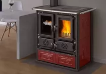 Cuisini&egrave;re &agrave; bois La Nordica Rosetta SX 5.0 7013160 Ceramica Liberty 7.3kW Bordeaux