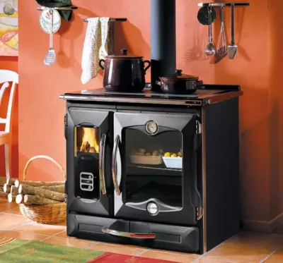 Cuisini�re � bois La Nordica Suprema 4.0 7015715 9kW Noir