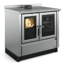 Cuisinière à bois La Nordica Venezia 7016400 8kW Inox