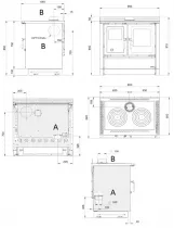Cuisini&egrave;re &agrave; bois La Nordica Venezia 7016400 8kW Inox