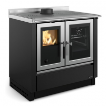 Cuisinière à bois La Nordica Venezia 7016401 8kW Anthracite 