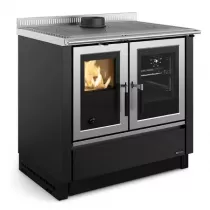 Cuisini&egrave;re &agrave; bois La Nordica Venezia 7016401 8kW Anthracite 