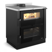 Cuisinière à bois La Nordica Verona XXL 7016250 7kW Anthracite Black