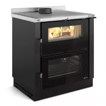 Cuisini&egrave;re &agrave; bois La Nordica Verona XXL 7016250 7kW Anthracite Black