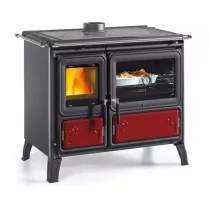 Cuisini&egrave;re &agrave; bois Milly 8.7kW Bordeaux - LA NORDICA R&eacute;f. 7018000