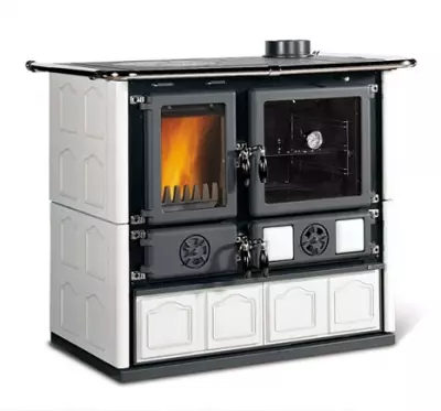 Cuisini�re � bois ROSA 4.0 8.8kW Maiolica blanc Infinity - LA NORDICA R�f. 7015206