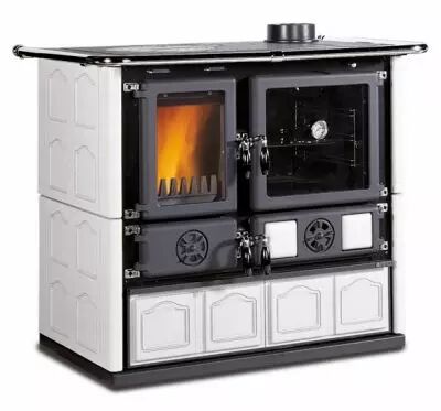 Cuisini�re � bois ROSA 4.0 Maiolica blanc Infinity - LA NORDICA R�f. 7015121