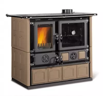 Cuisini�re � bois ROSA 5.0 8.8kW Maiolica Tortora - LA NORDICA R�f. 7015207