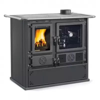 Cuisini�re � bois ROSA 5.0 8.8kW Steel Noir Anthracite  - LA NORDICA R�f. 7015212