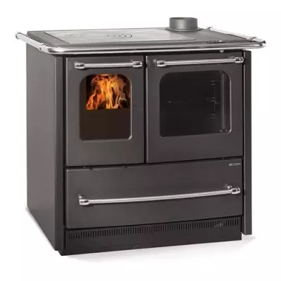 Cuisini�re � bois Sovrana Easy Evo 2.0 7.5kW Noir anthracite - LA NORDICA R�f. 7014521