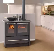 Cuisini&egrave;re &agrave; bois Sovrana Easy Evo 2.0 7.5kW Noir anthracite - LA NORDICA R&eacute;f. 7014521