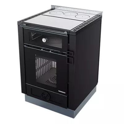 Cuisini�re � bois Thermorossi Aurora 60 7.9kW Noir