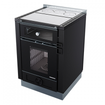 Cuisinière à bois Thermorossi Aurora 60 7.9kW Noir
