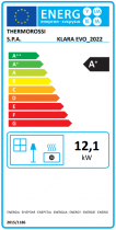 Cuisinière à bois Thermorossi Klara Evo 12.1kW Noir