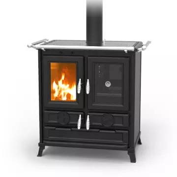 Cuisini�re � bois Thermorossi Klaretta Evo 8.2kW Noir
