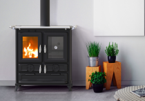 Cuisinière à bois Thermorossi Klaretta Evo 8.2kW Noir