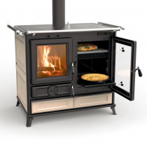 Cuisinière à bois Thermorossi Margherita Evo 12.1kW Beige