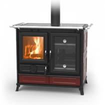 Cuisinière à bois Thermorossi Margherita Evo 12.1kW Bordeaux