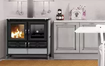Cuisini&egrave;re &agrave; bois Thermorossi Viola Evo Stone 12.1kW pierre Ollaire