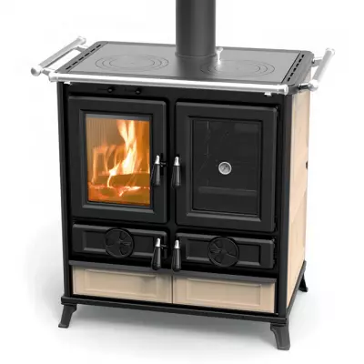 Cuisini�re � bois Thermorossi Violetta Evo 8.2kW Beige