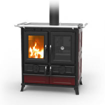 Cuisinière à bois Thermorossi Violetta Evo 8.2kW Bordeaux