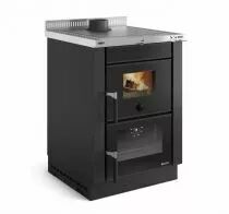 Cuisini&egrave;re &agrave; bois Vicenza Evo acier inox satin&eacute; - LA NORDICA R&eacute;f. 7016111
