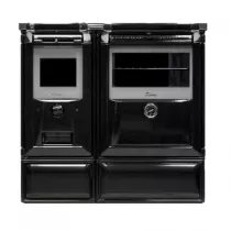 Cuisinière à bois Vulcano 7T 10kW Noir dessus fonte - Lacunza Réf. 3000000101810