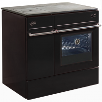 Cuisinière bois Symphonie 10.5kW coloris noir - GODIN Réf. 260153